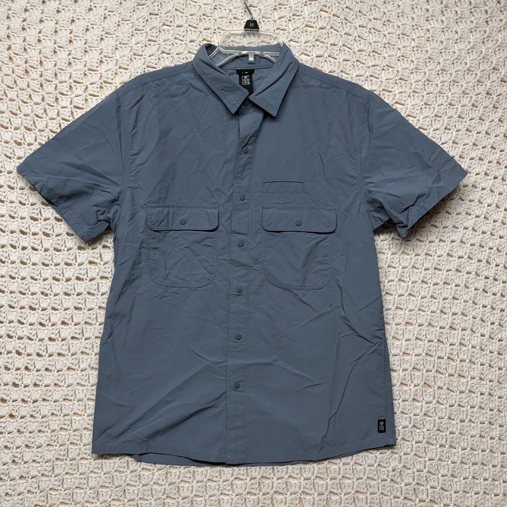 Mountain Hard Wear Shirt Mens Sz M Breathable Outdoor Hiking Fishing Button Up